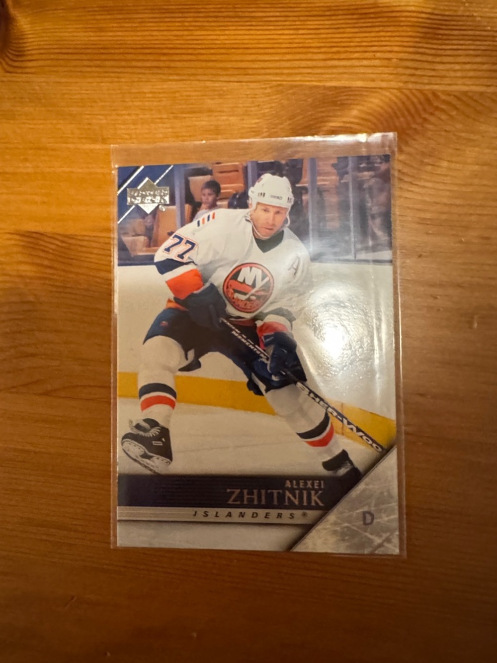 Upper Deck Alexei Zhitnik New York Islanders Hockey Card - White/Blue